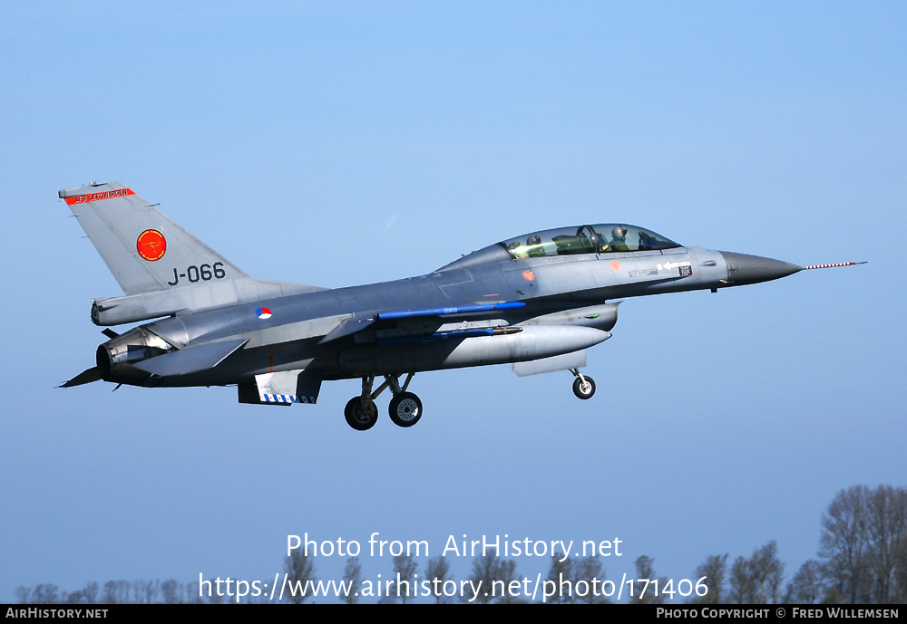 Aircraft Photo of J-066 | General Dynamics F-16BM Fighting Falcon | Netherlands - Air Force | AirHistory.net #171406