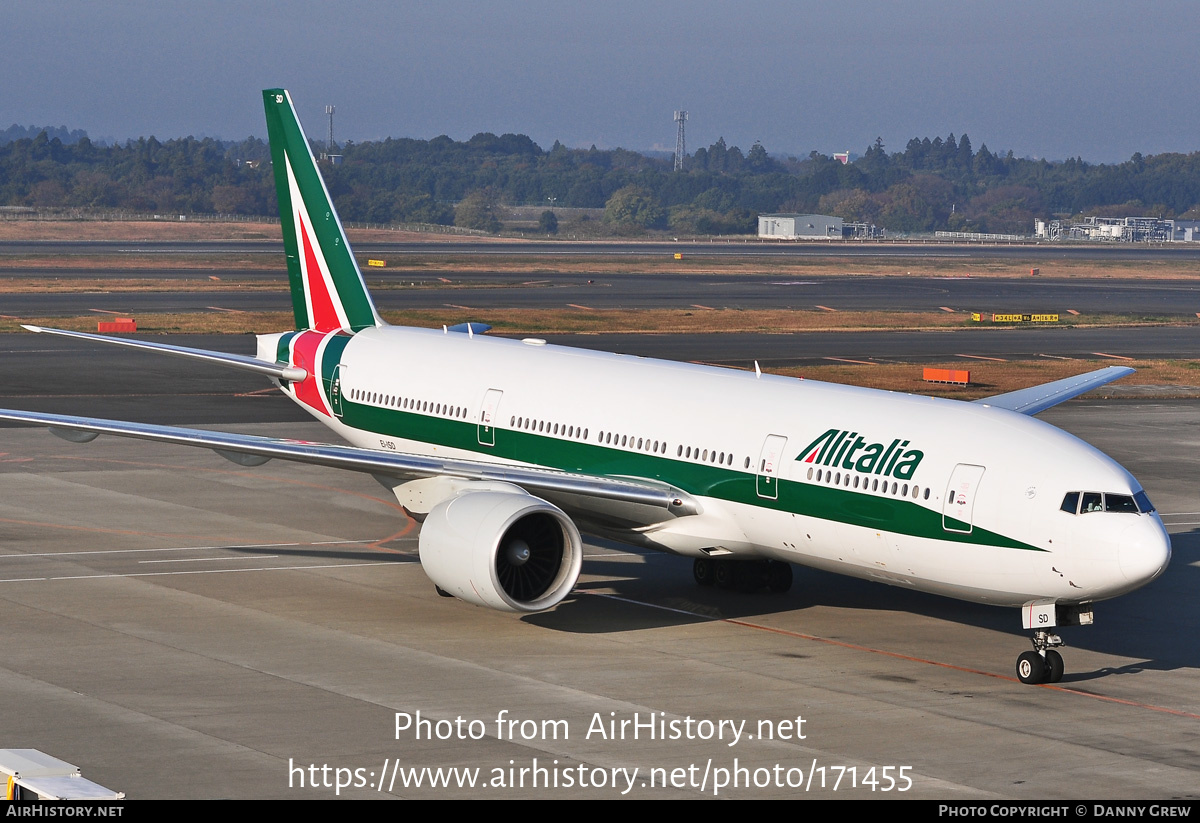 Aircraft Photo of EI-ISD | Boeing 777-243/ER | Alitalia | AirHistory.net #171455