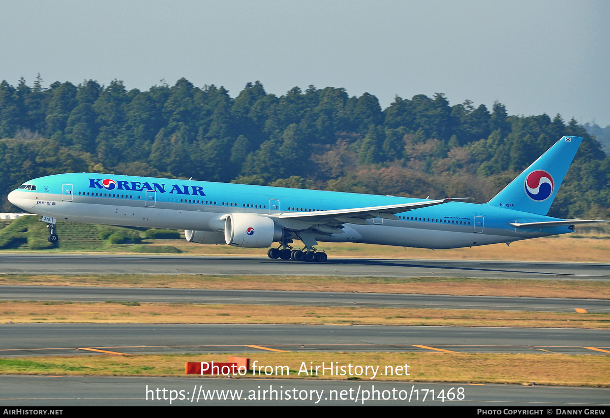 Aircraft Photo of HL8275 | Boeing 777-3B5/ER | Korean Air | AirHistory.net #171468