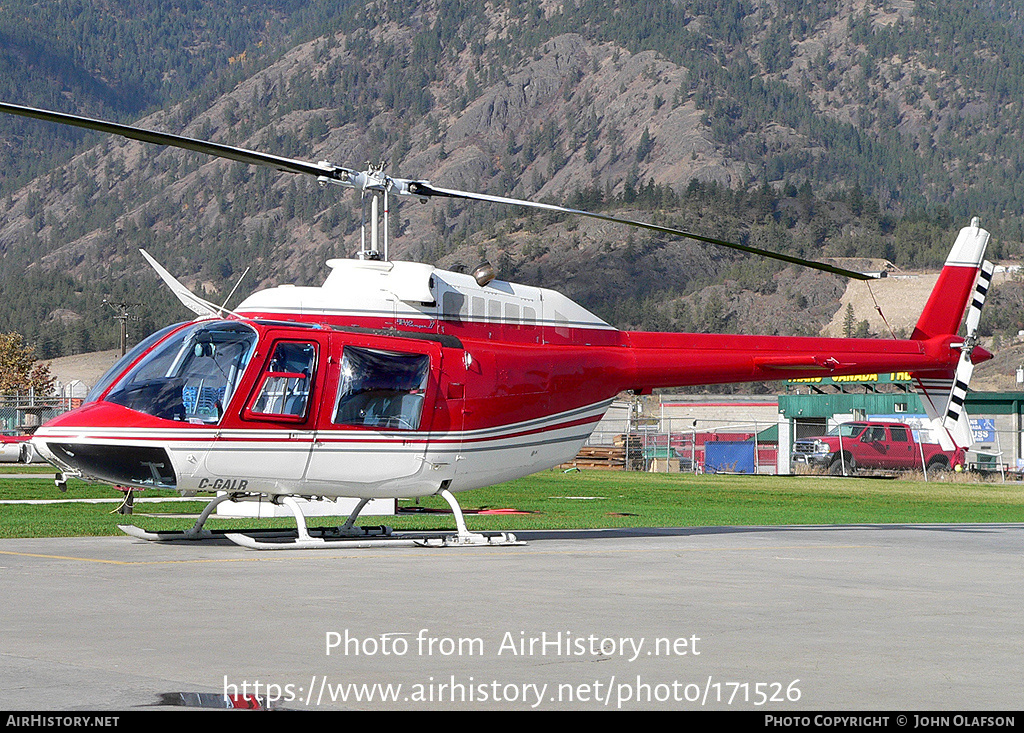 Aircraft Photo of C-GALR | Bell 206B JetRanger II | Alpine Helicopters | AirHistory.net #171526