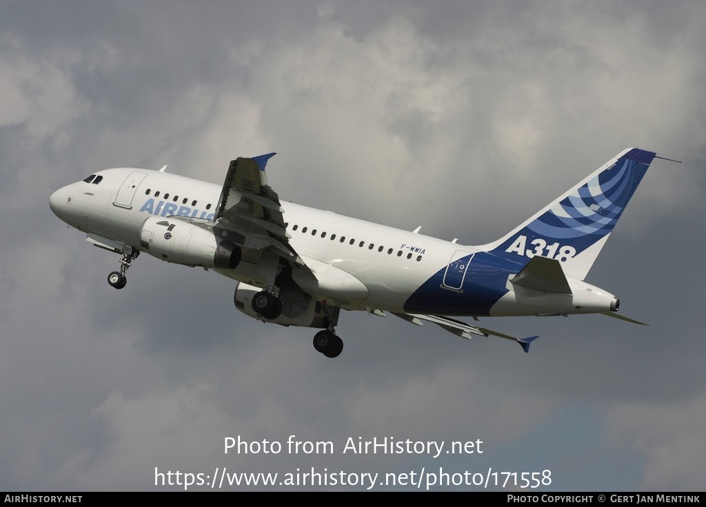 Aircraft Photo of F-WWIA | Airbus A318-121 | Airbus | AirHistory.net ...