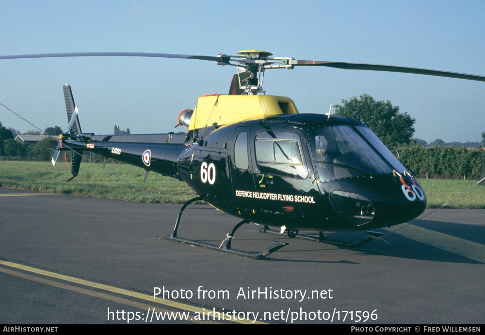 Aircraft Photo of ZJ260 | Eurocopter AS-350BB Squirrel HT1 | UK - Air Force | AirHistory.net #171596