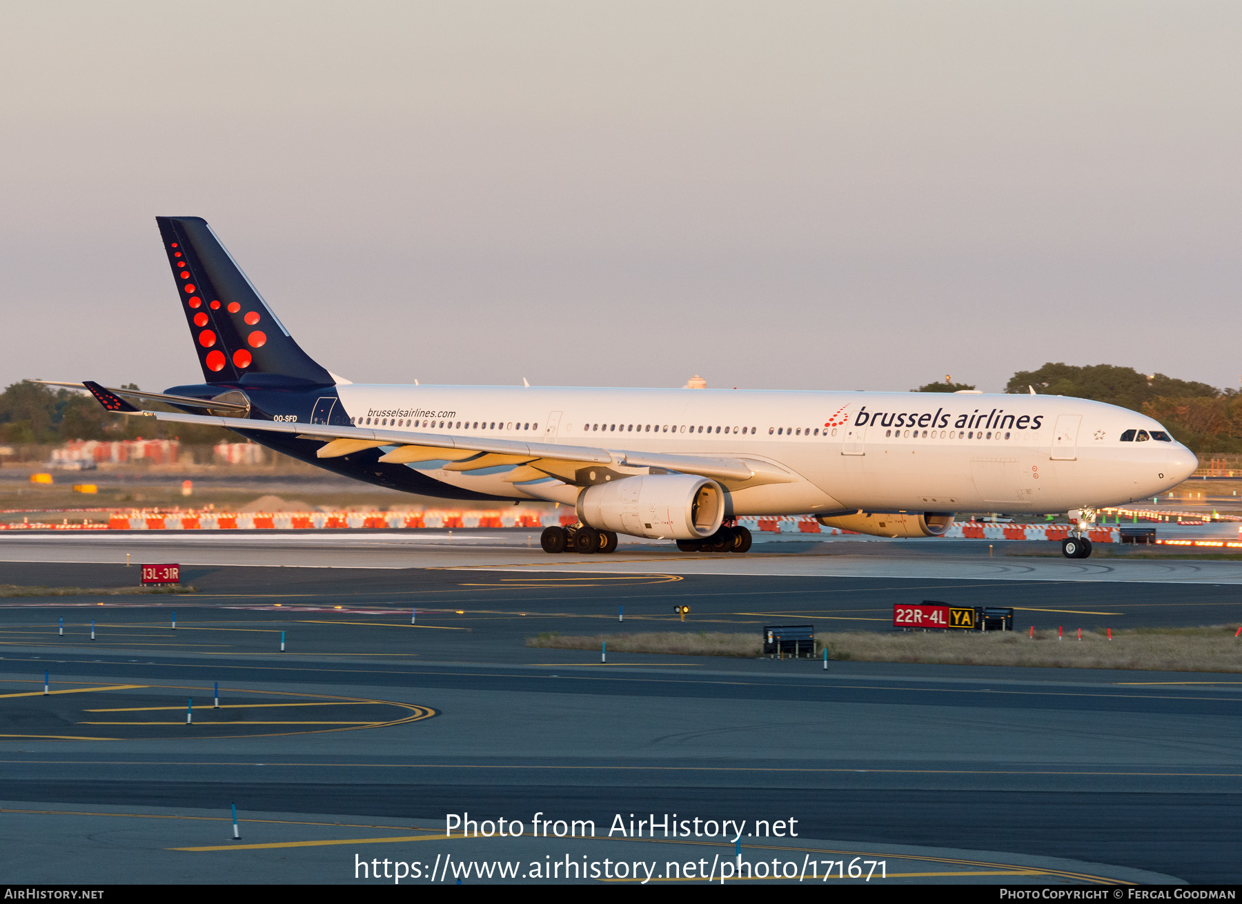 Aircraft Photo of OO-SFD | Airbus A330-342 | Brussels Airlines | AirHistory.net #171671