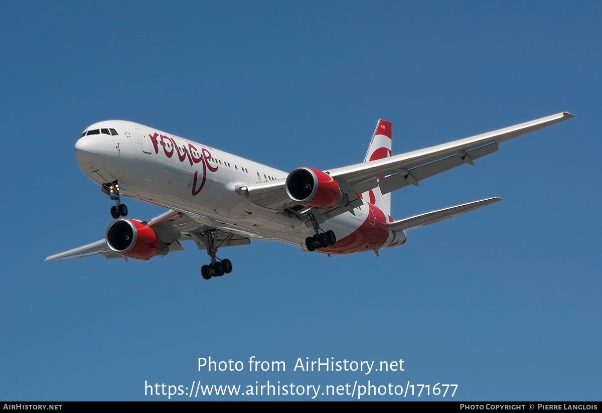 Aircraft Photo of C-FJZK | Boeing 767-3Q8/ER | Air Canada Rouge | AirHistory.net #171677