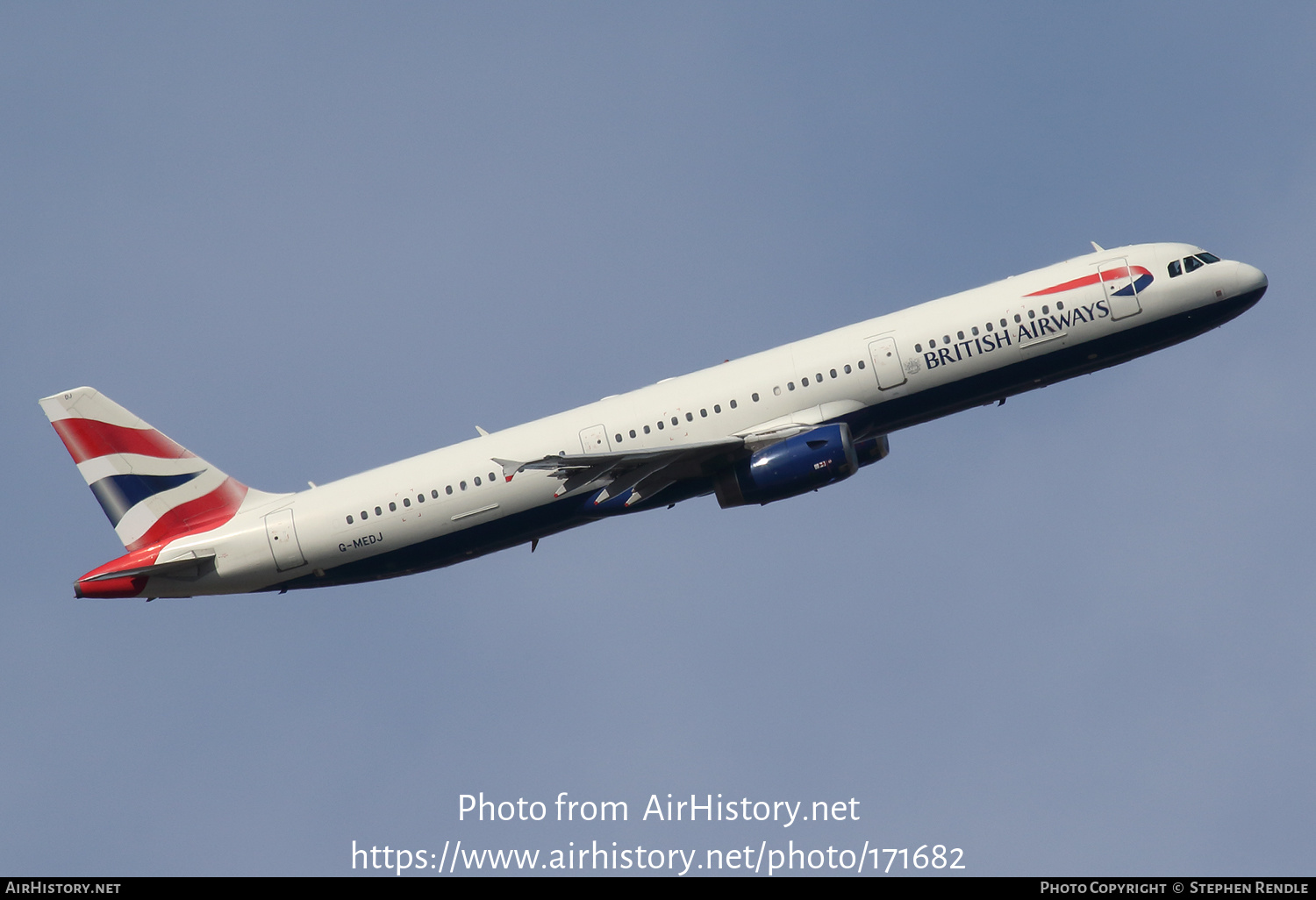 Aircraft Photo of G-MEDJ | Airbus A321-231 | British Airways | AirHistory.net #171682