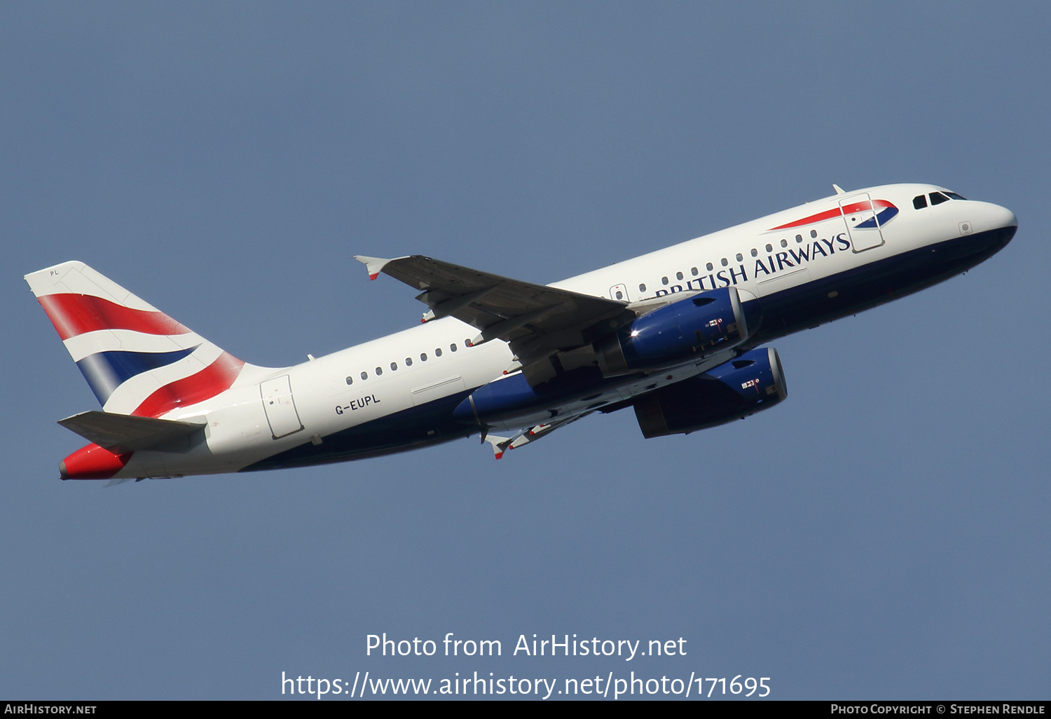 Aircraft Photo of G-EUPL | Airbus A319-131 | British Airways | AirHistory.net #171695