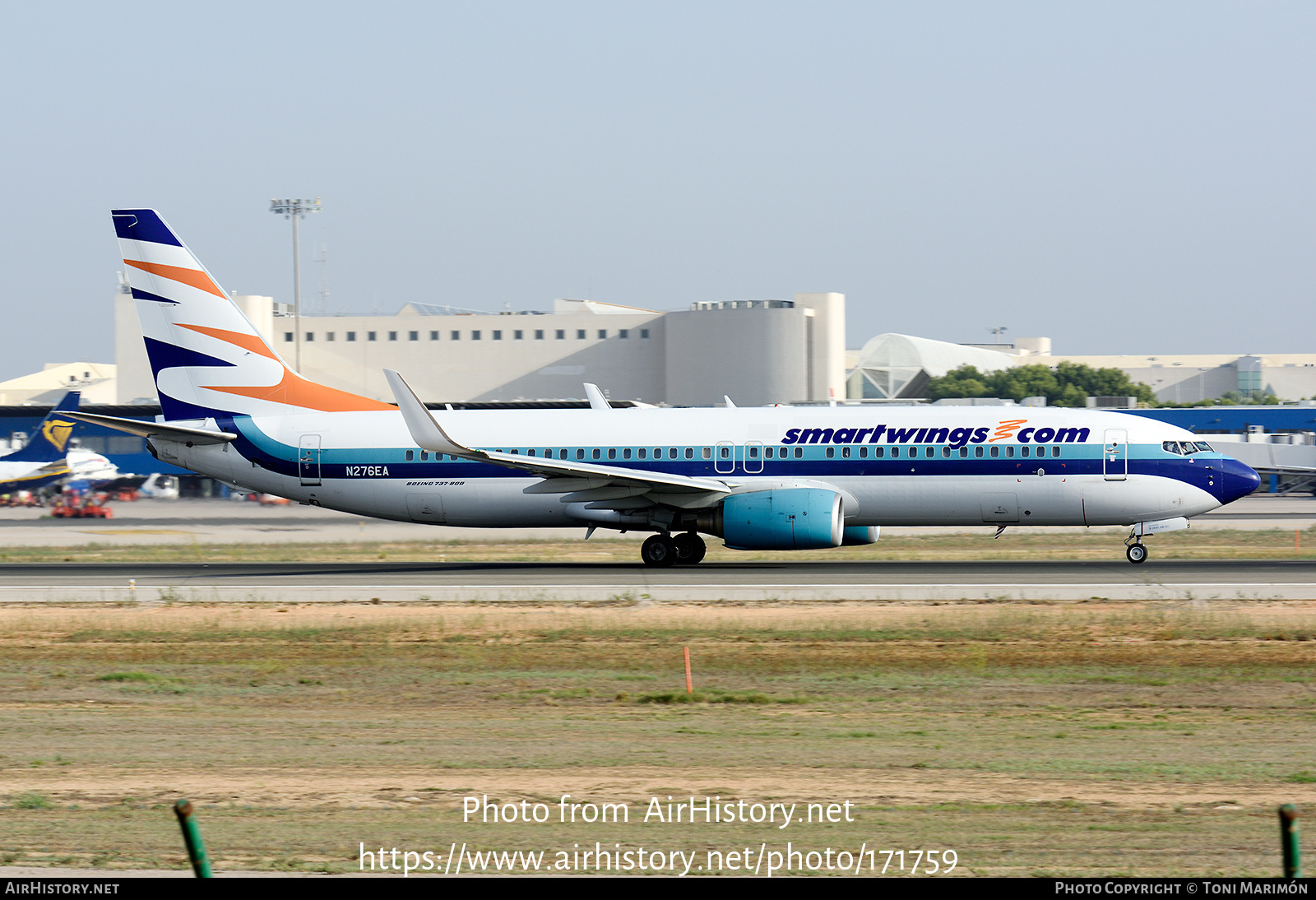 Aircraft Photo of N276EA | Boeing 737-8AL | Smartwings | AirHistory.net #171759