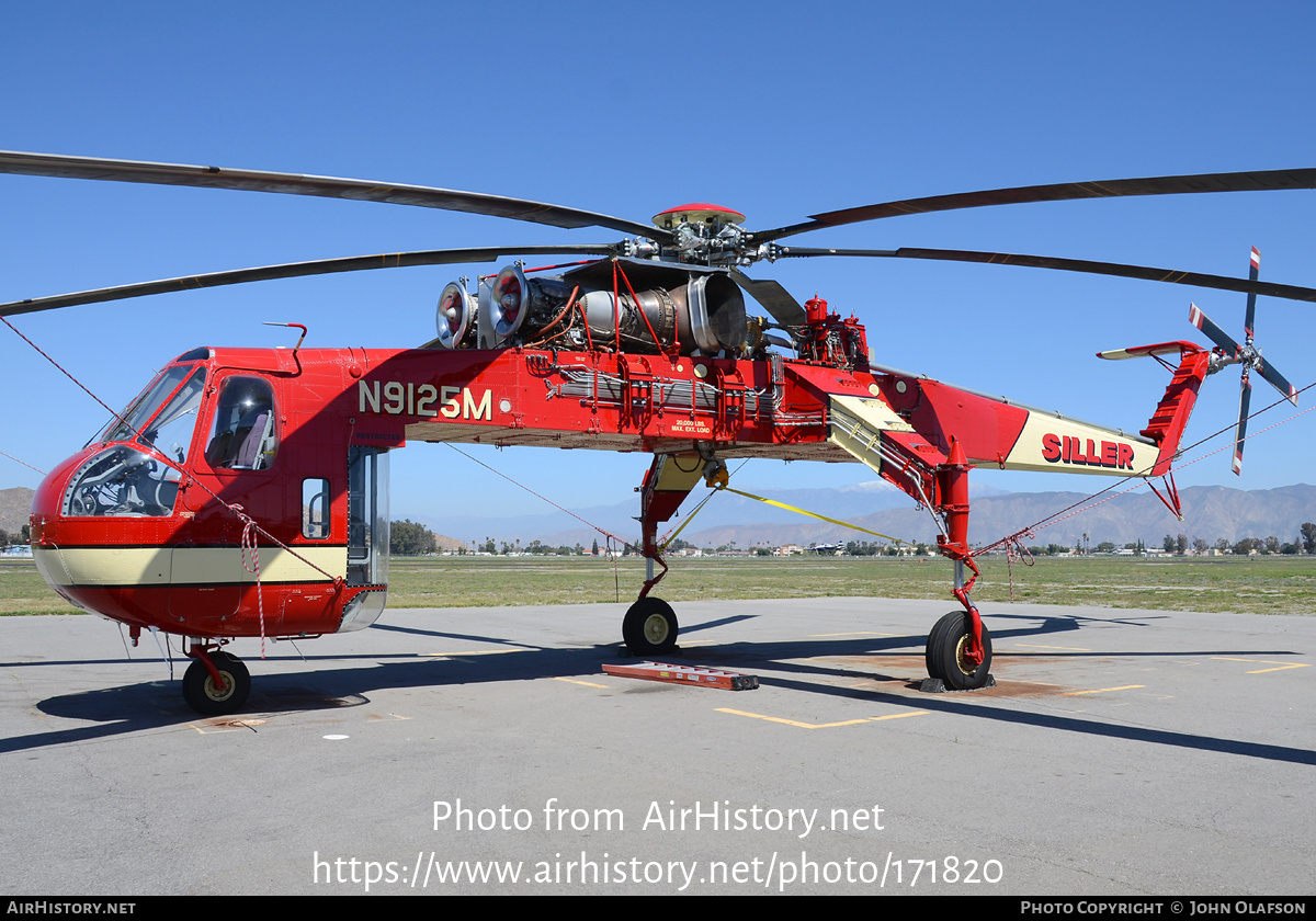 Aircraft Photo of N9125M | Sikorsky CH-54A Tarhe (S-64A) | Siller Helicopters | AirHistory.net #171820