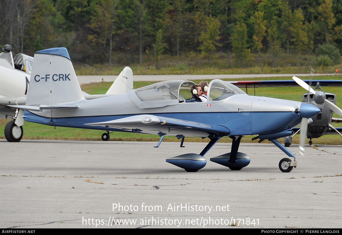 Aircraft Photo of C-FCRK | Van's RV-9A | AirHistory.net #171841