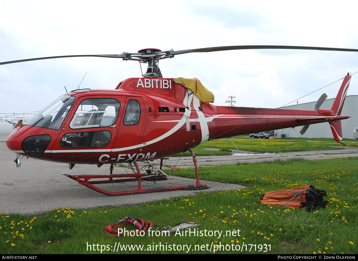 Aircraft Photo of C-FXDM | Aerospatiale AS-350BA Ecureuil | Abitibi Helicopters | AirHistory.net #171931