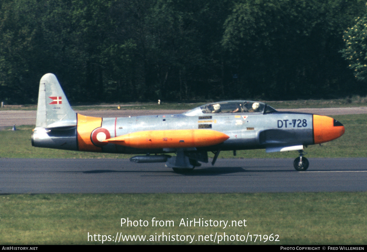 Aircraft Photo of DT-728 / 18728 | Lockheed T-33A | Denmark - Air Force | AirHistory.net #171962