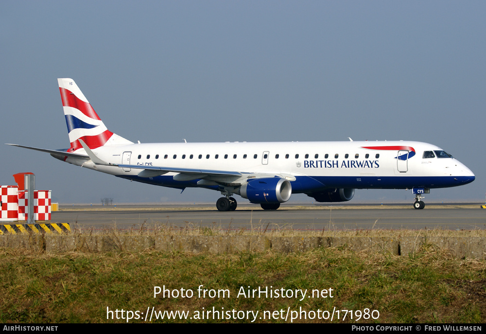 Aircraft Photo of G-LCYS | Embraer 190SR (ERJ-190-100SR) | British Airways | AirHistory.net #171980