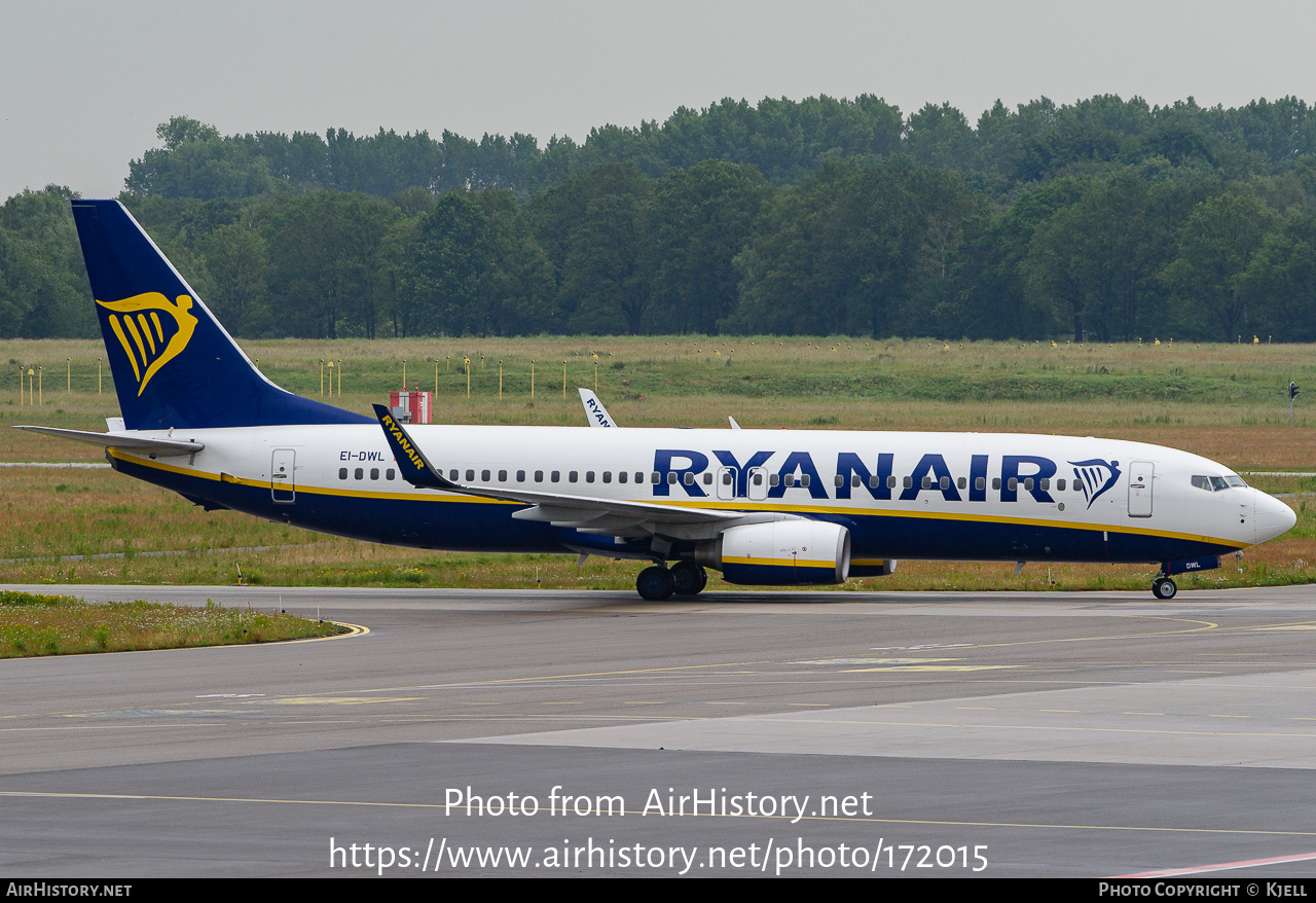 Aircraft Photo of EI-DWL | Boeing 737-8AS | Ryanair | AirHistory.net #172015