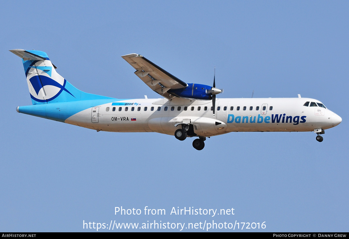 Aircraft Photo of OM-VRA | ATR ATR-72-202 | Danube Wings | AirHistory.net #172016