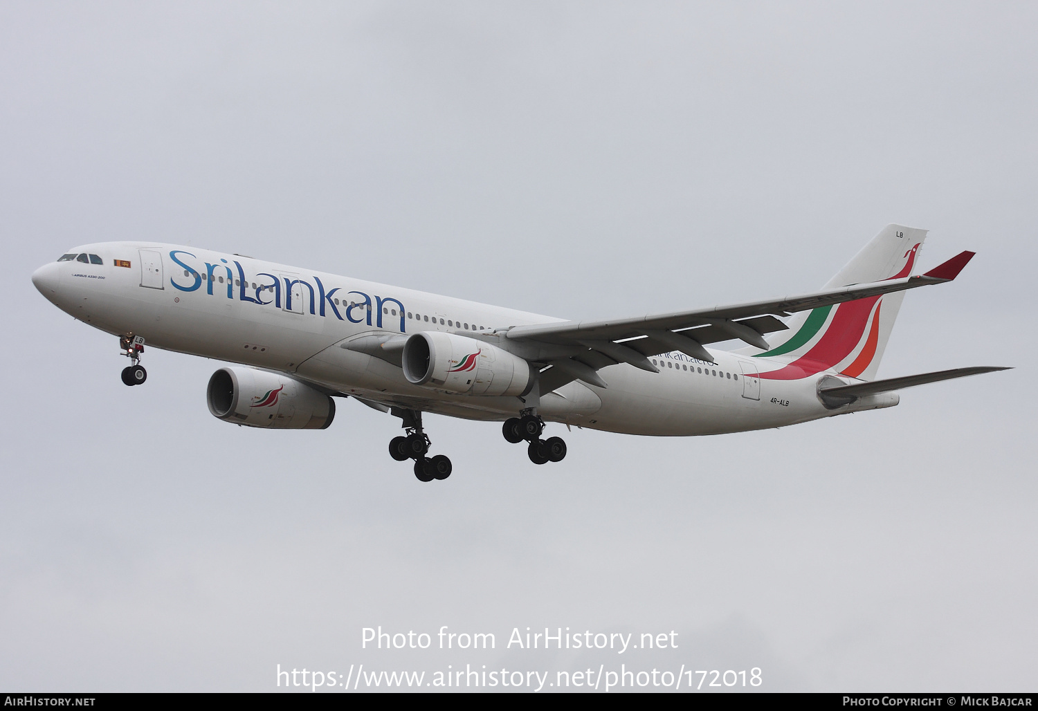 Aircraft Photo of 4R-ALB | Airbus A330-243 | SriLankan Airlines | AirHistory.net #172018