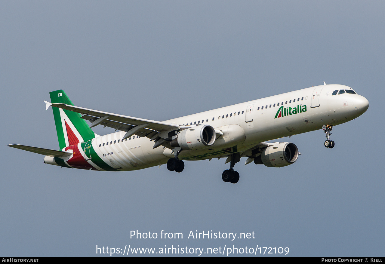 Aircraft Photo of EI-IXH | Airbus A321-112 | Alitalia | AirHistory.net #172109