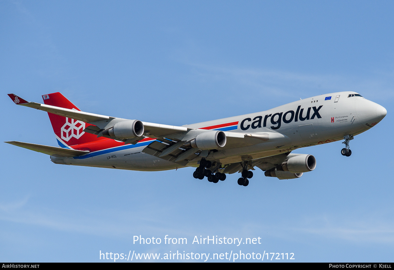 Aircraft Photo of LX-KCL | Boeing 747-4HAF/ER/SCD | Cargolux | AirHistory.net #172112