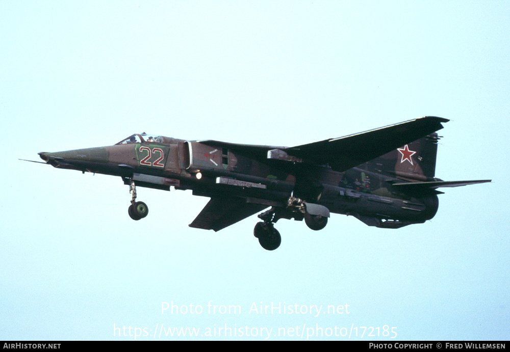 Aircraft Photo of 22 red | Mikoyan-Gurevich MiG-27M | Russia - Air Force | AirHistory.net #172185