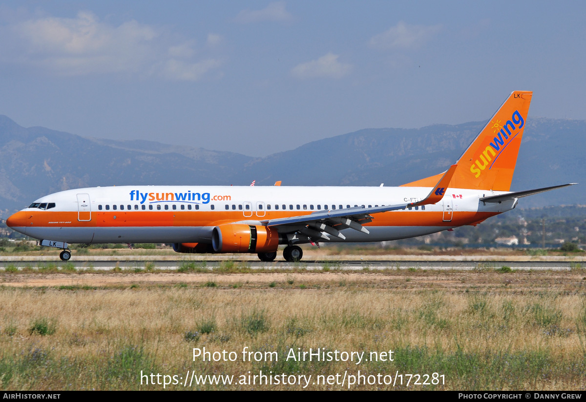 Aircraft Photo of C-FTLK | Boeing 737-8K5 | Sunwing Airlines | AirHistory.net #172281