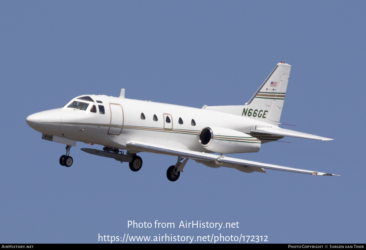 Aircraft Photo of N66GE | North American Rockwell NA-465 Sabreliner 65 | AirHistory.net #172312