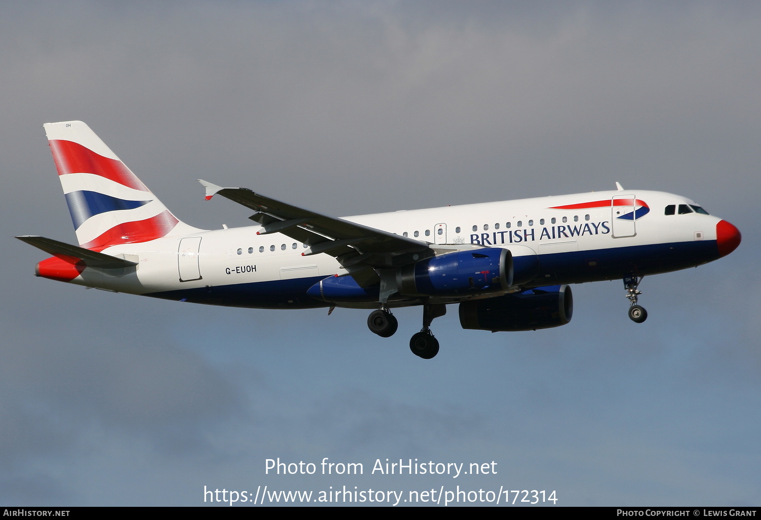 Aircraft Photo of G-EUOH | Airbus A319-131 | British Airways | AirHistory.net #172314