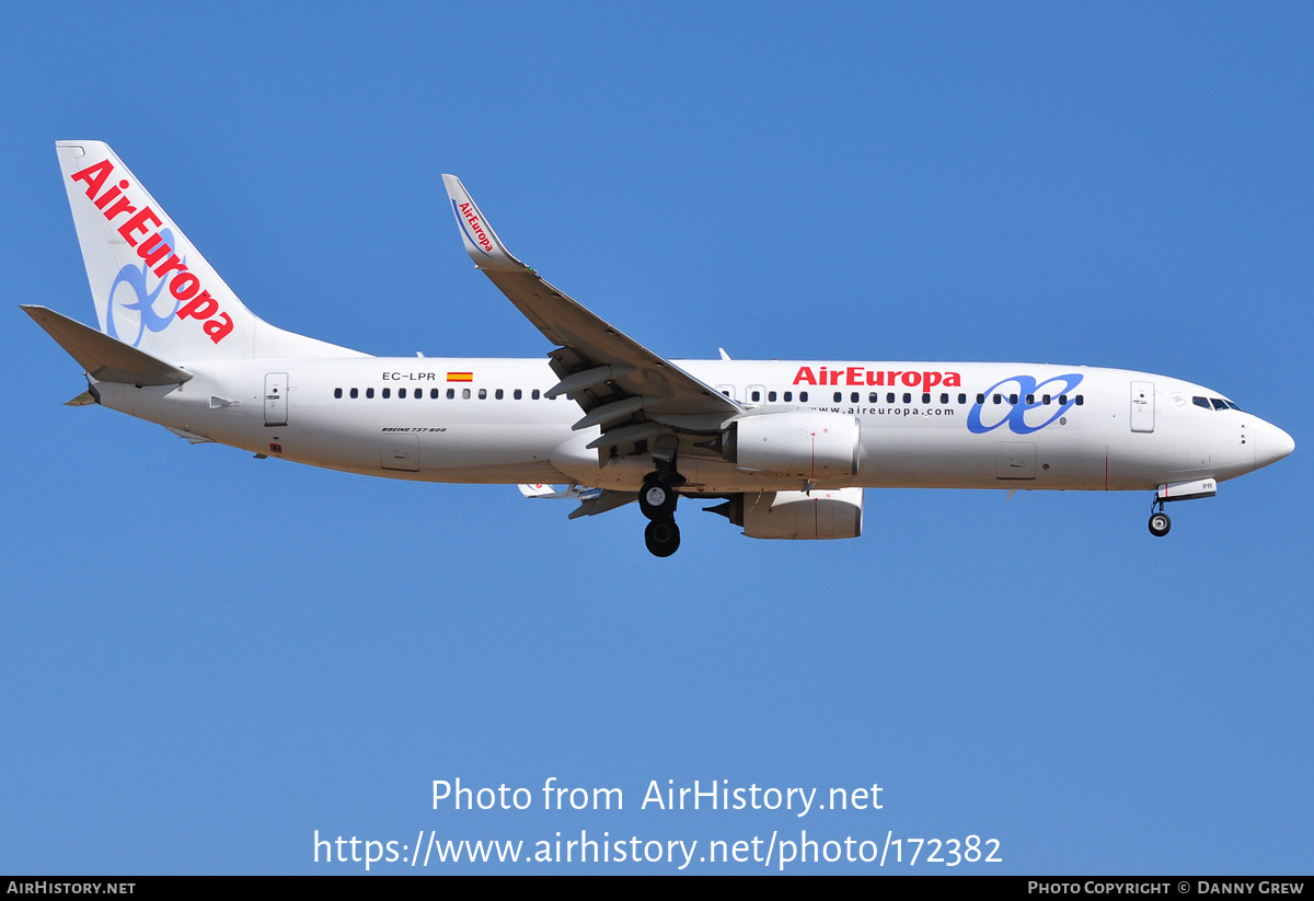 Aircraft Photo of EC-LPR | Boeing 737-85P | Air Europa | AirHistory.net #172382