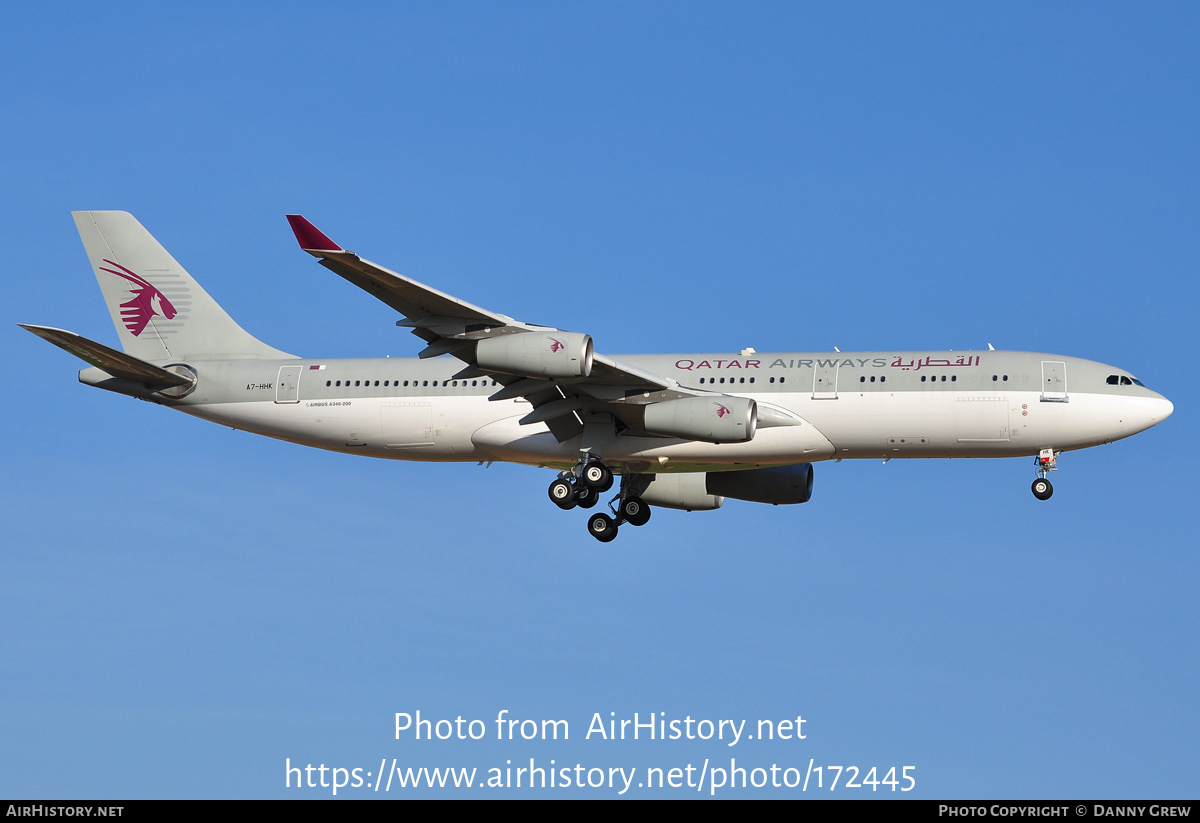 Aircraft Photo of A7-HHK | Airbus A340-211 | Qatar Airways | AirHistory.net #172445