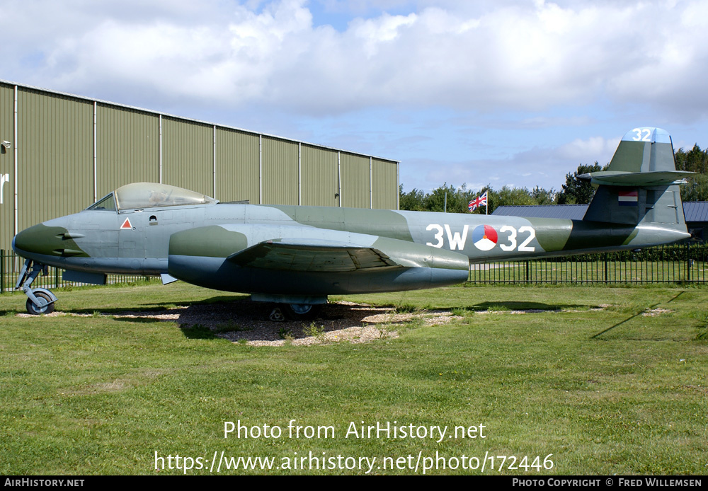 Aircraft Photo of I-187 | Gloster Meteor F8 | Netherlands - Air Force | AirHistory.net #172446