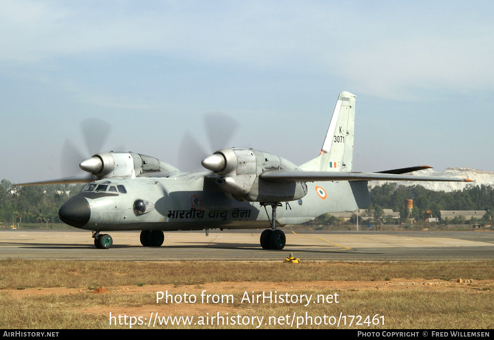 Aircraft Photo of K3071 | Antonov An-32 | India - Air Force | AirHistory.net #172461