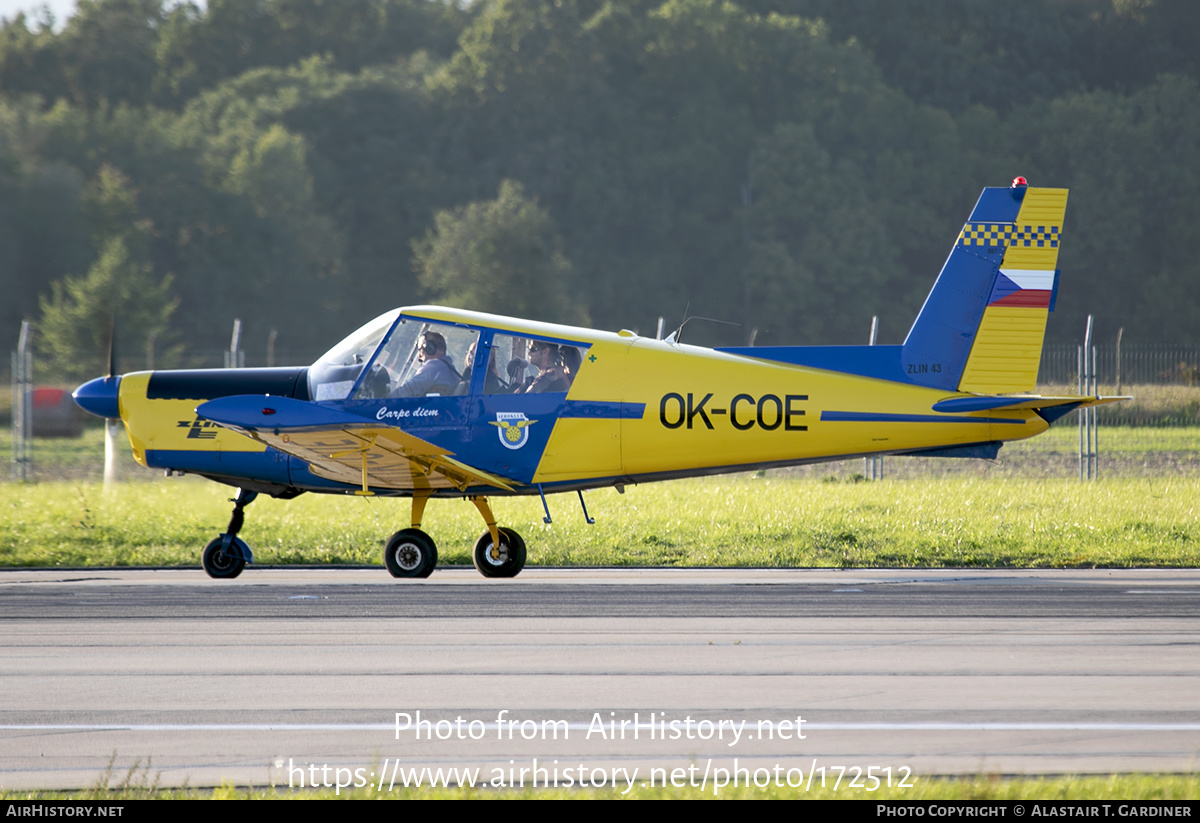 Aircraft Photo of OK-COE | Zlin Z-43 | Jindřichův Hradec Aeroklub | AirHistory.net #172512