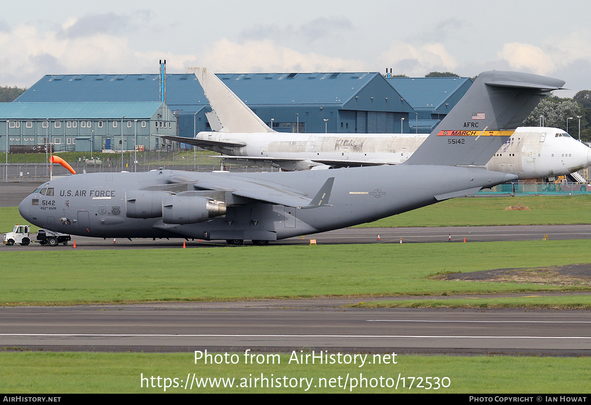 Aircraft Photo of 05-5142 / 55142 | Boeing C-17A Globemaster III | USA - Air Force | AirHistory.net #172530