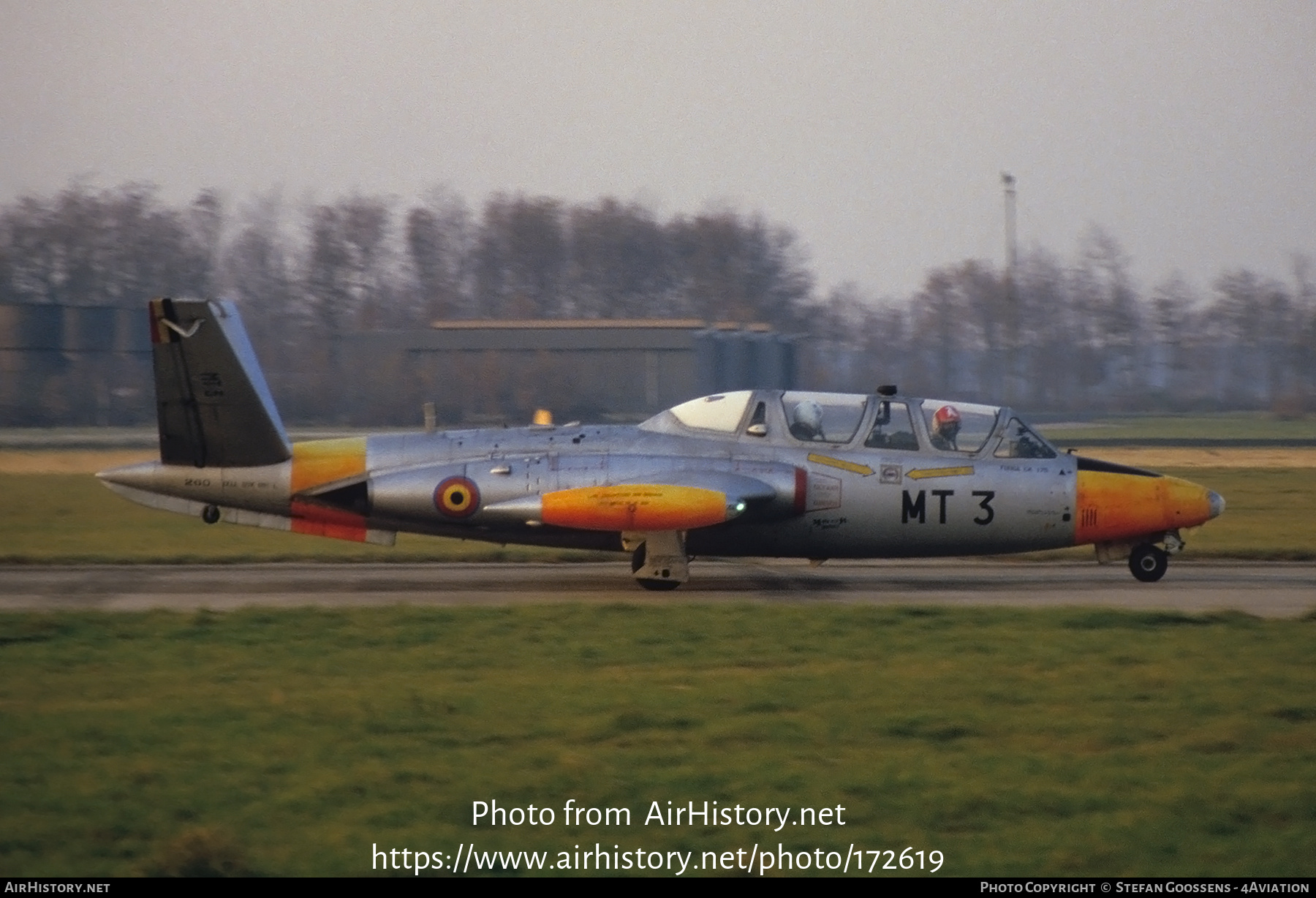 Aircraft Photo of MT3 / MT 3 | Fouga CM-170 Magister | Belgium - Air Force | AirHistory.net #172619