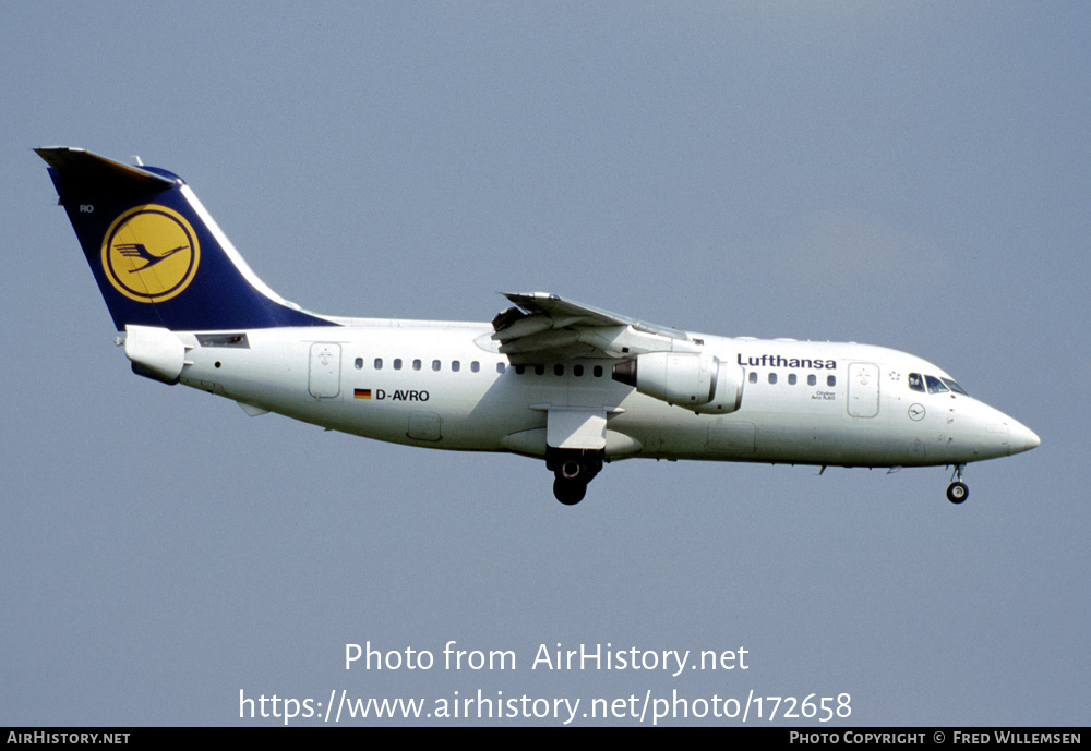 Aircraft Photo of D-AVRO | British Aerospace Avro 146-RJ85 | Lufthansa | AirHistory.net #172658