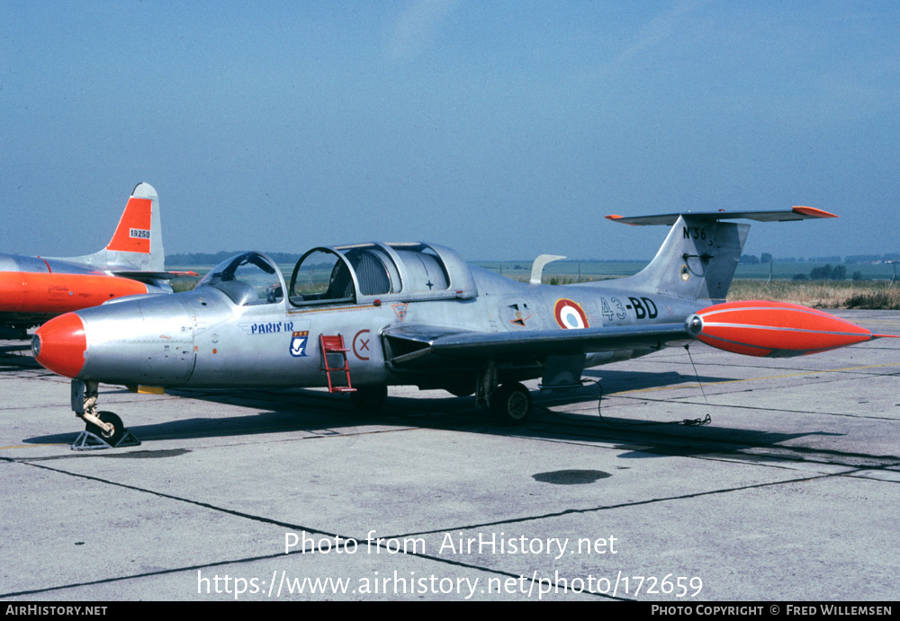 Aircraft Photo of 36 | Morane-Saulnier MS-760 Paris IR | France - Air Force | AirHistory.net #172659