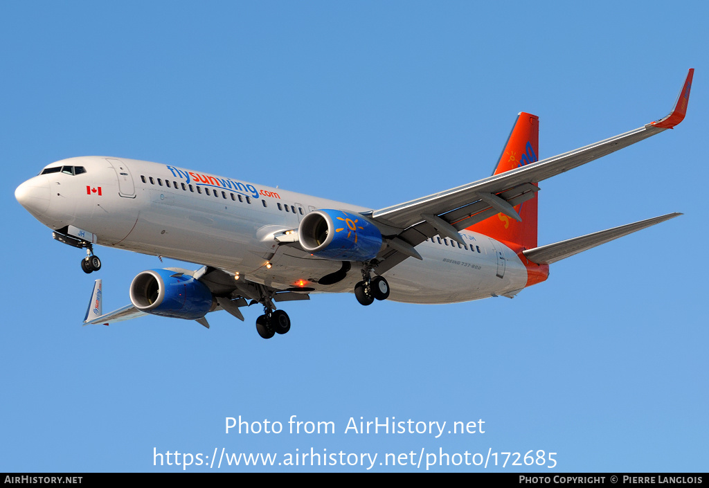 Aircraft Photo of C-FTJH | Boeing 737-8BK | Sunwing Airlines | AirHistory.net #172685