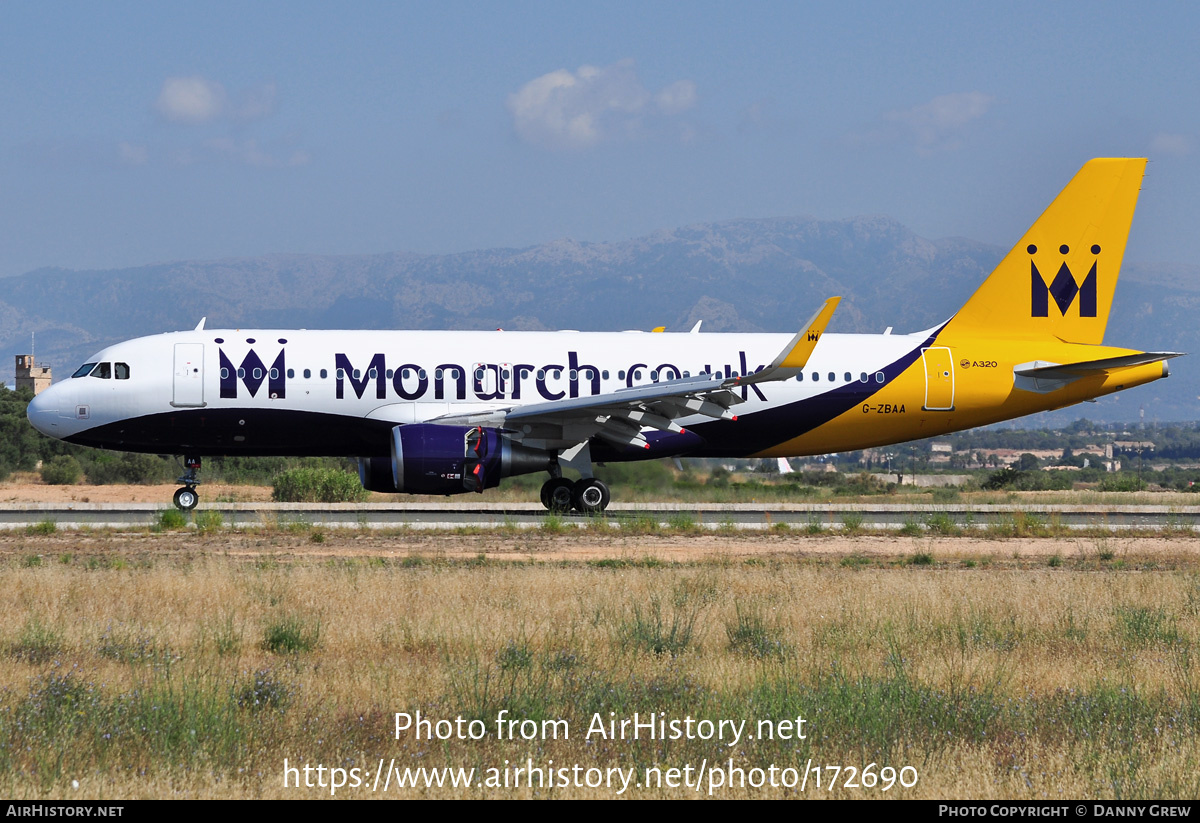 Aircraft Photo of G-ZBAA | Airbus A320-214 | Monarch Airlines | AirHistory.net #172690