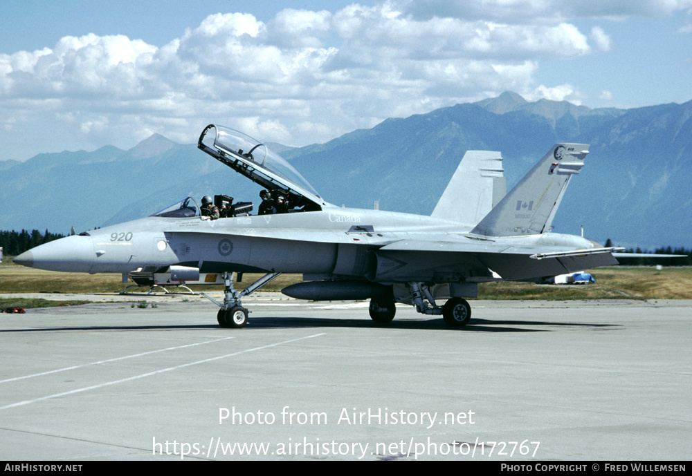 Aircraft Photo of 188920 | McDonnell Douglas CF-188B Hornet | Canada - Air Force | AirHistory.net #172767