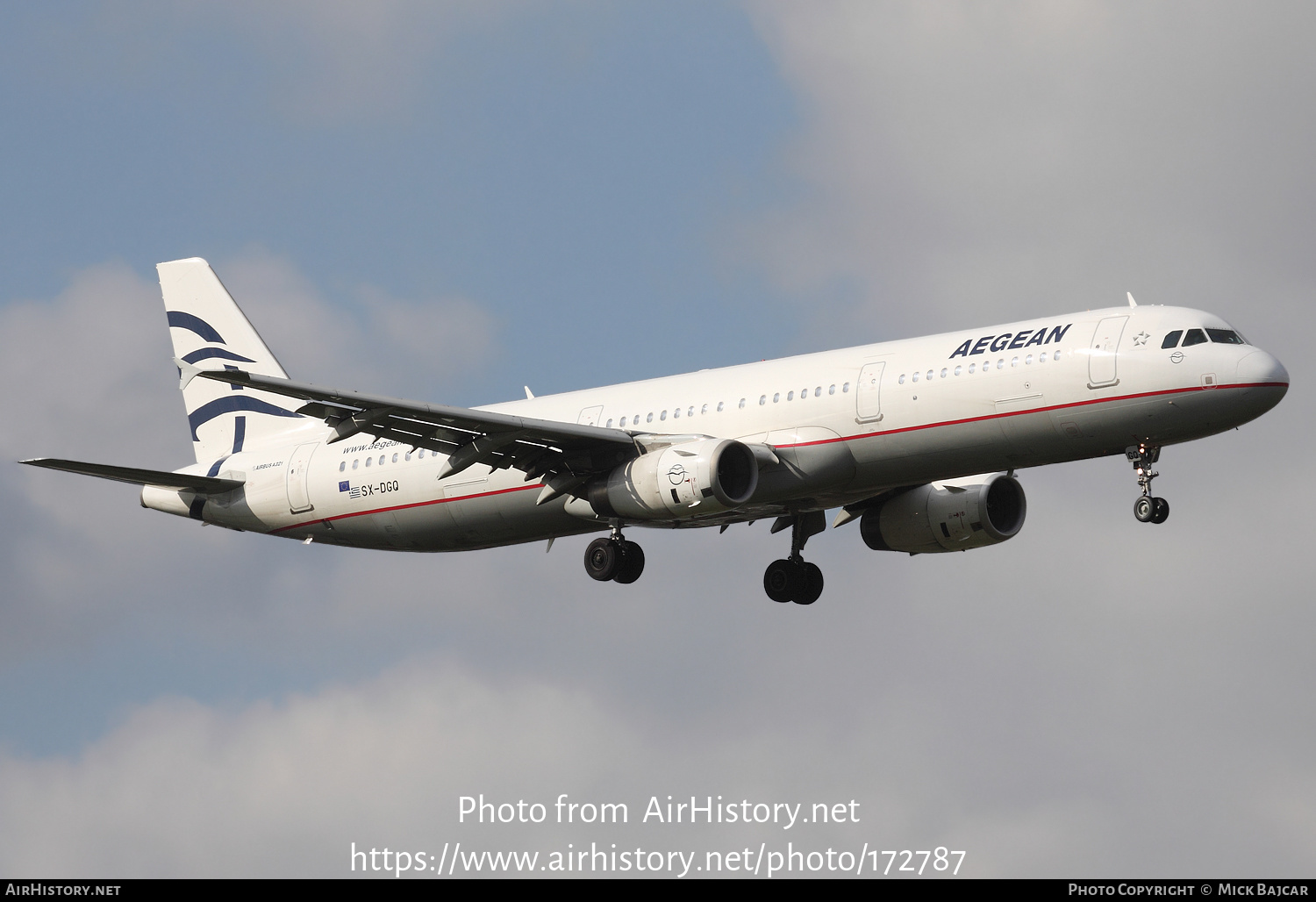 Aircraft Photo of SX-DGQ | Airbus A321-232 | Aegean Airlines | AirHistory.net #172787