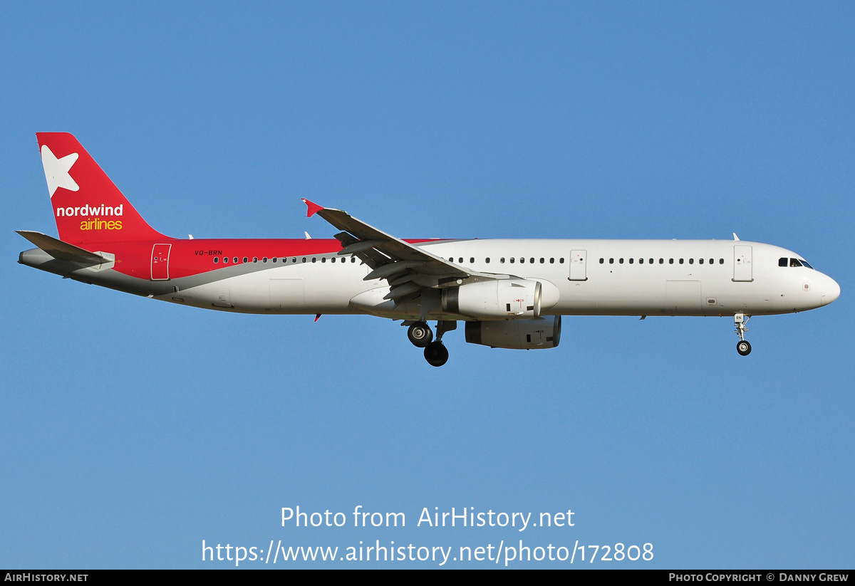 Aircraft Photo of VQ-BRN | Airbus A321-231 | Nordwind Airlines | AirHistory.net #172808