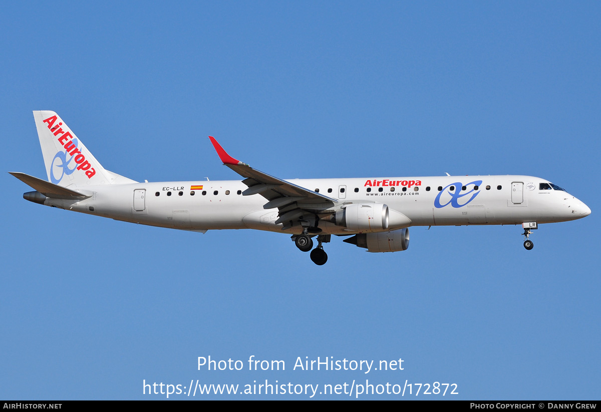 Aircraft Photo of EC-LLR | Embraer 195LR (ERJ-190-200LR) | Air Europa | AirHistory.net #172872