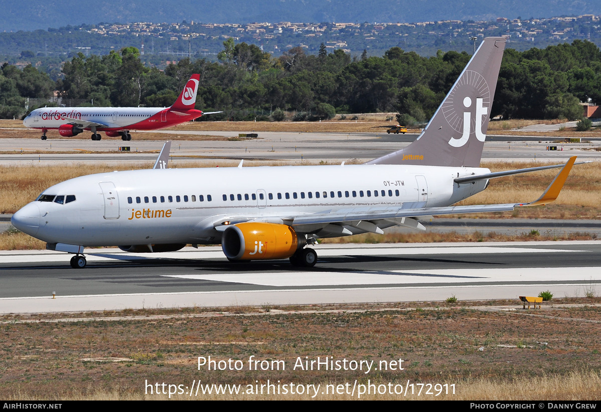 Aircraft Photo of OY-JTW | Boeing 737-7L9 | Jettime | AirHistory.net #172911