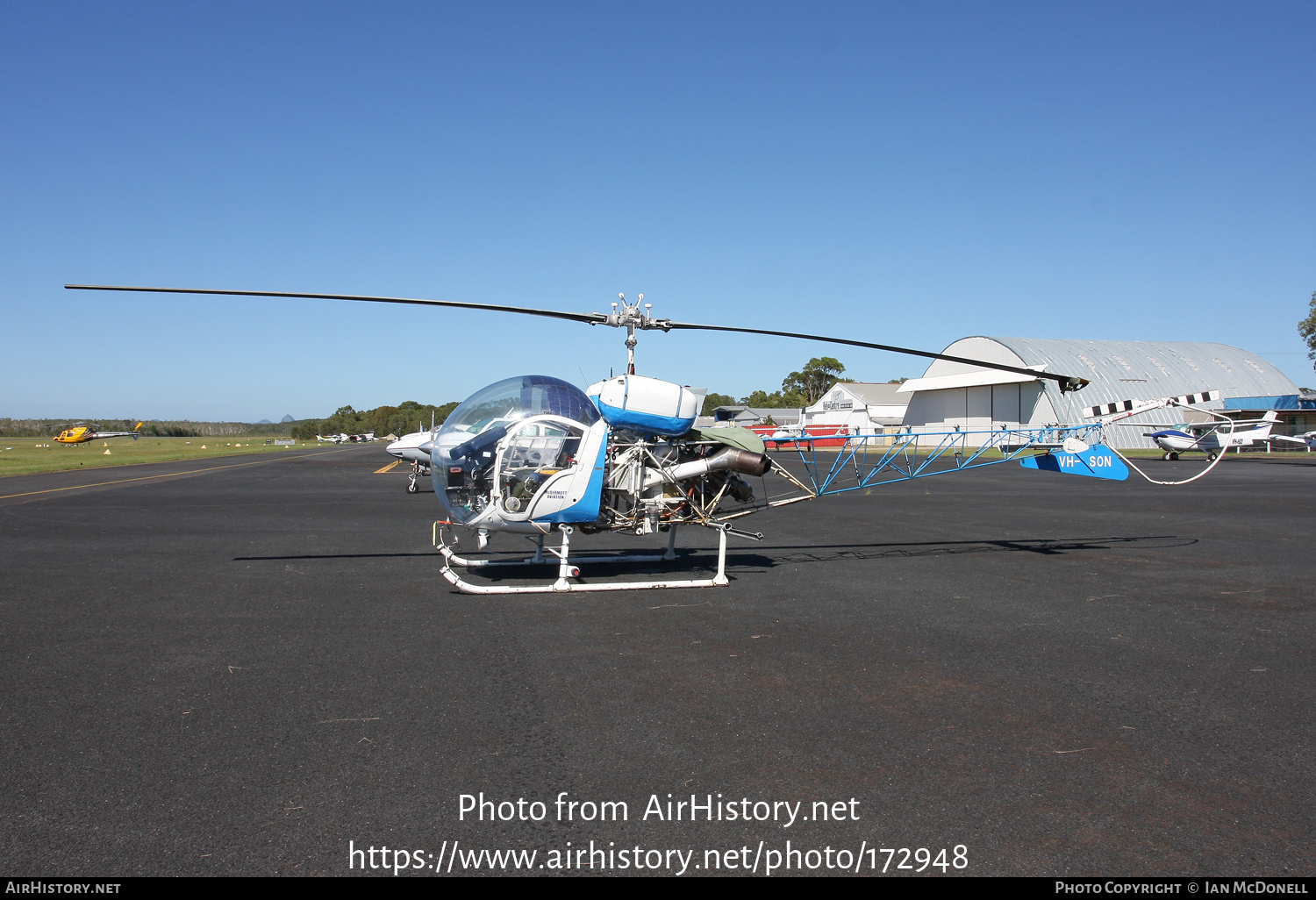 Aircraft Photo of VH-SON | Bell 47G-4 Soloy | McDermott Aviation | AirHistory.net #172948