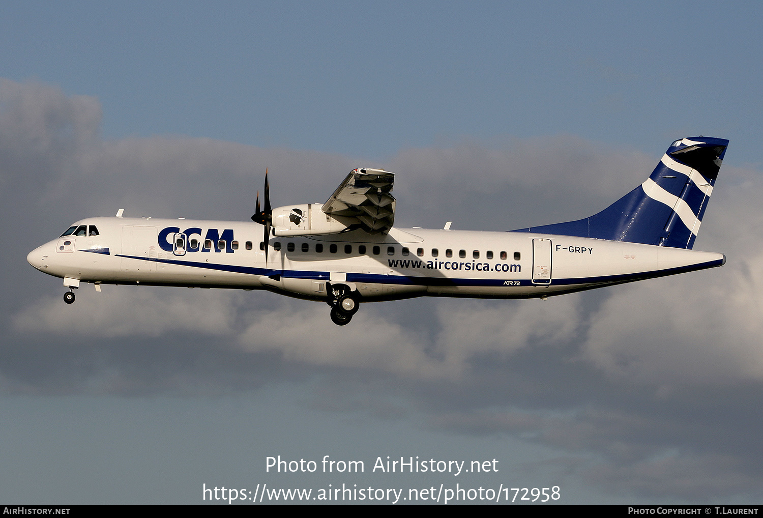 Aircraft Photo of F-GRPY | ATR ATR-72-500 (ATR-72-212A) | CCM Airlines - Compagnie Corse Méditerranée | AirHistory.net #172958