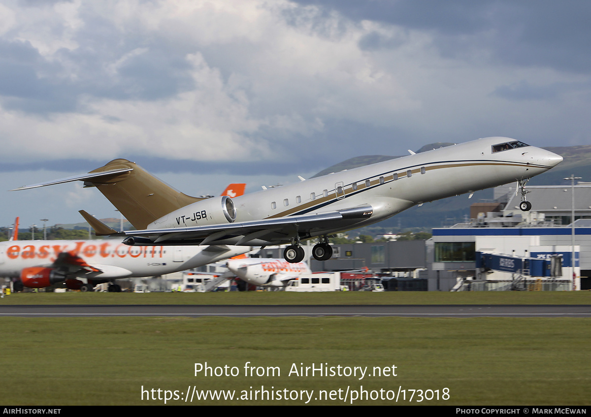 Aircraft Photo of VT-JSB | Bombardier Global Express (BD-700-1A10) | AirHistory.net #173018