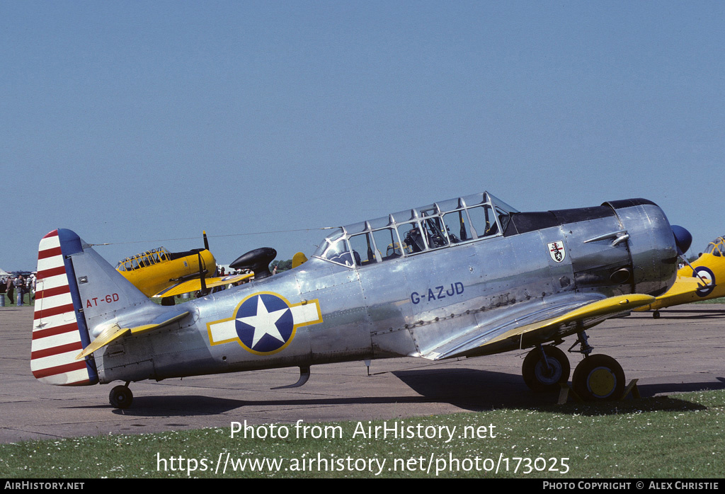 Aircraft Photo of G-AZJD | North American AT-6D Harvard III | USA - Air Force | AirHistory.net #173025