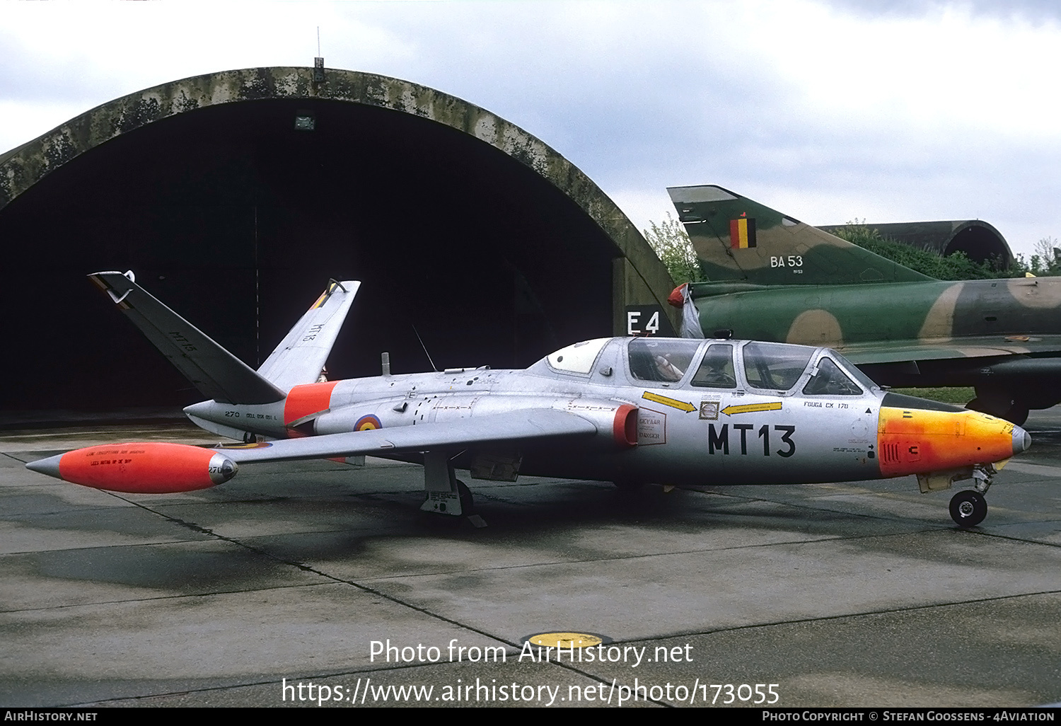 Aircraft Photo of MT13 | Fouga CM-170 Magister | Belgium - Air Force | AirHistory.net #173055