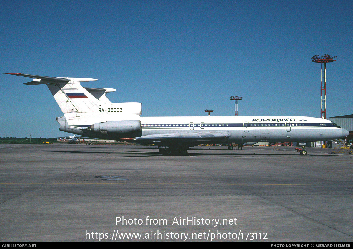 Aircraft Photo of RA-85062 | Tupolev Tu-154S | Aeroflot | AirHistory.net #173112