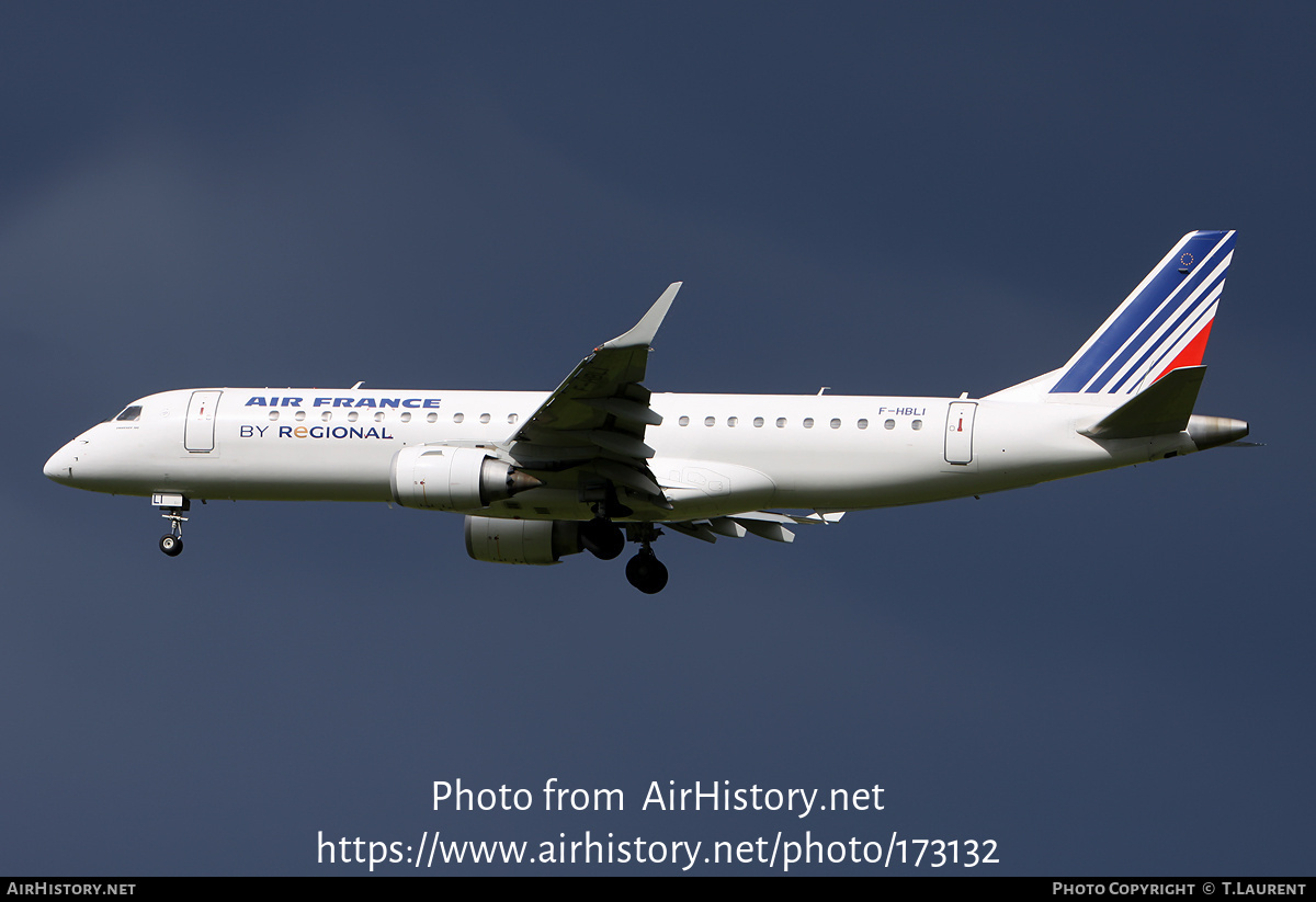 Aircraft Photo of F-HBLI | Embraer 190STD (ERJ-190-100STD) | Air France | AirHistory.net #173132