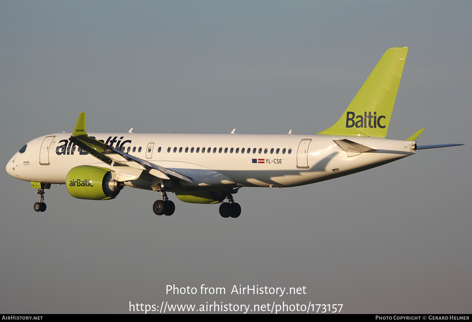 Aircraft Photo of YL-CSE | Bombardier CSeries CS300 (BD-500-1A11) | AirBaltic | AirHistory.net #173157