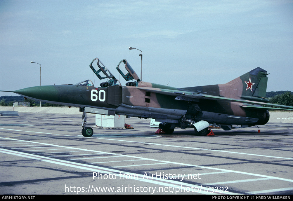 Aircraft Photo of 60 white | Mikoyan-Gurevich MiG-23UB | Russia - Air Force | AirHistory.net #173292